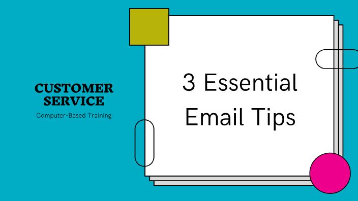 3 Essential Email Tips Screenshot