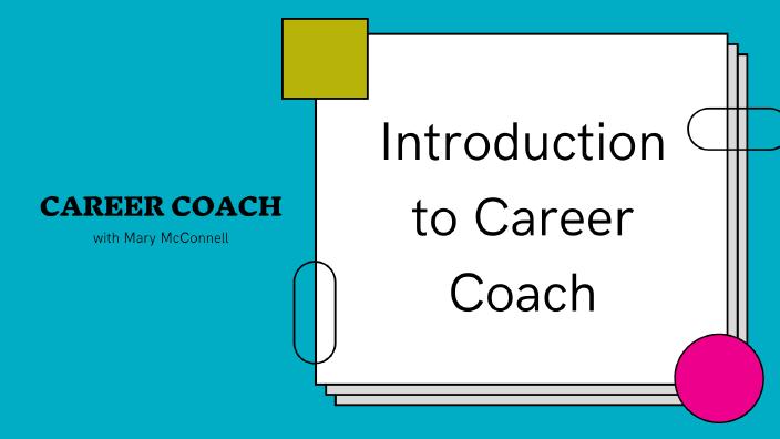 Introduction to Career Coach Screenshot