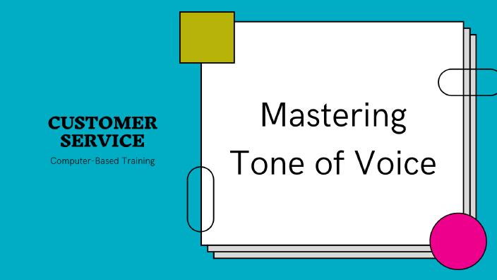 Mastering Tone of Voice Screenshot