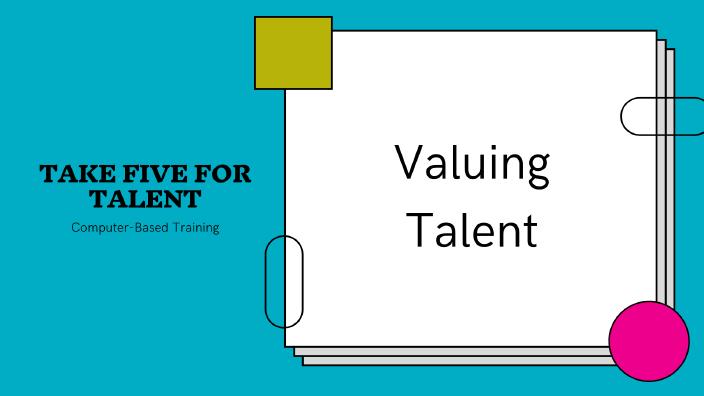 Valuing Talent Screenshot